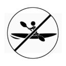 No Kayaking Sign